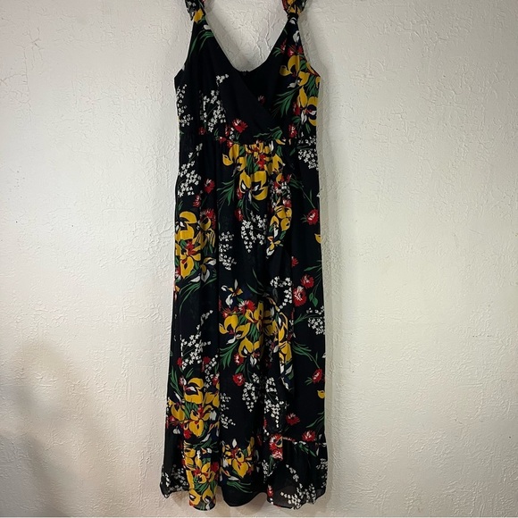 Madewell Ruffle Strap Wrap Dress in Orchid Bouquet Floral Print - Picture 2 of 13